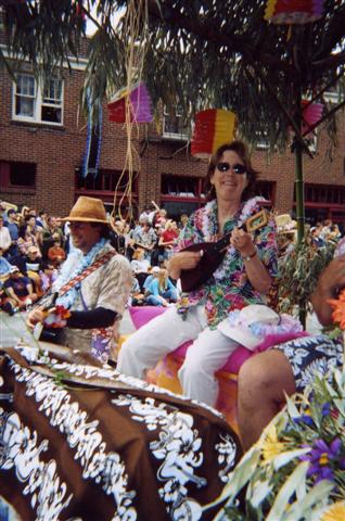 Susan Howell at the Fremont Solstice Parade